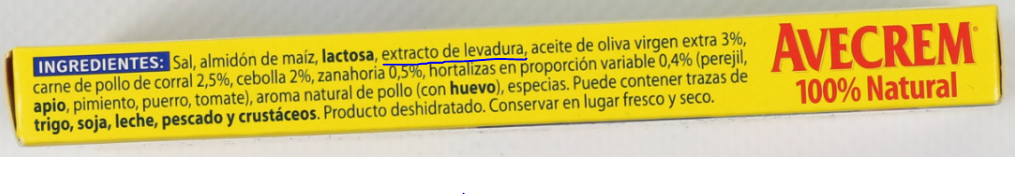 etiquetado de alimentos